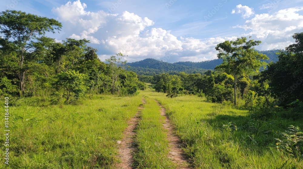Exploring serene hiking trails in a vibrant natural forest landscape tropical wilderness scenic view adventure Exploring serene hiking trails in a vibrant natural forest landscape tropical wilderness scenic view adventure