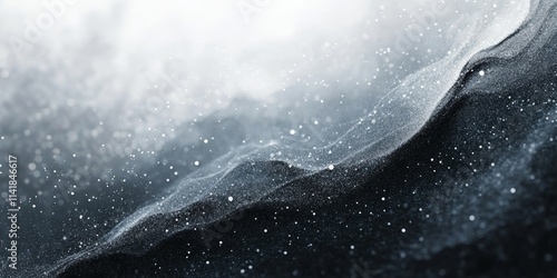 Gray noise textured gradient background grainy blurred landing page backdrop website header poster banner design, Generative AI