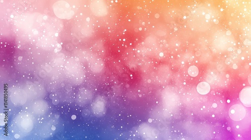 Abstract vibrant bokeh background with soft focus and shimmering particles.