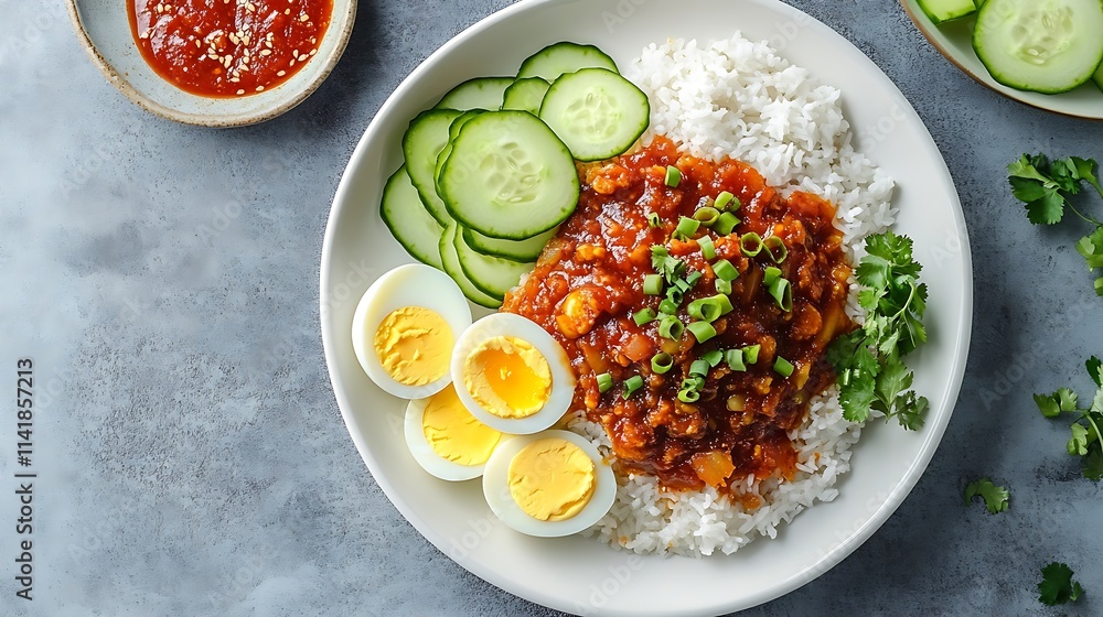 Nasi Lemak Sambal Sotong: A Spicy Malaysian Breakfast Nasi Lemak Sambal Sotong: A Spicy Malaysian Breakfast