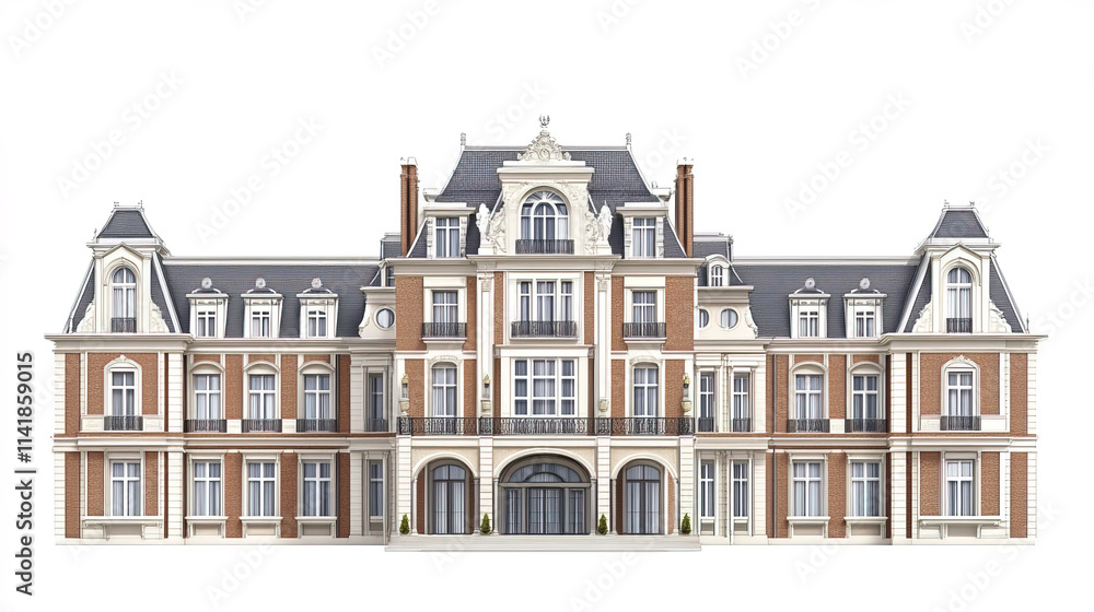 Fototapeta premium Luxurious boarding school building with grand architecture and sophistication