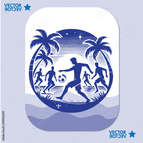 Beach ball icon. Vector filled thin outline illustration for summer and beach leisure fun time