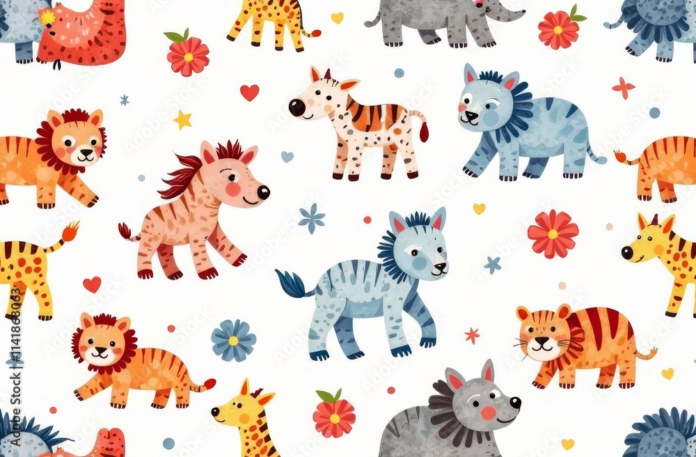 Obraz premium animals pattern