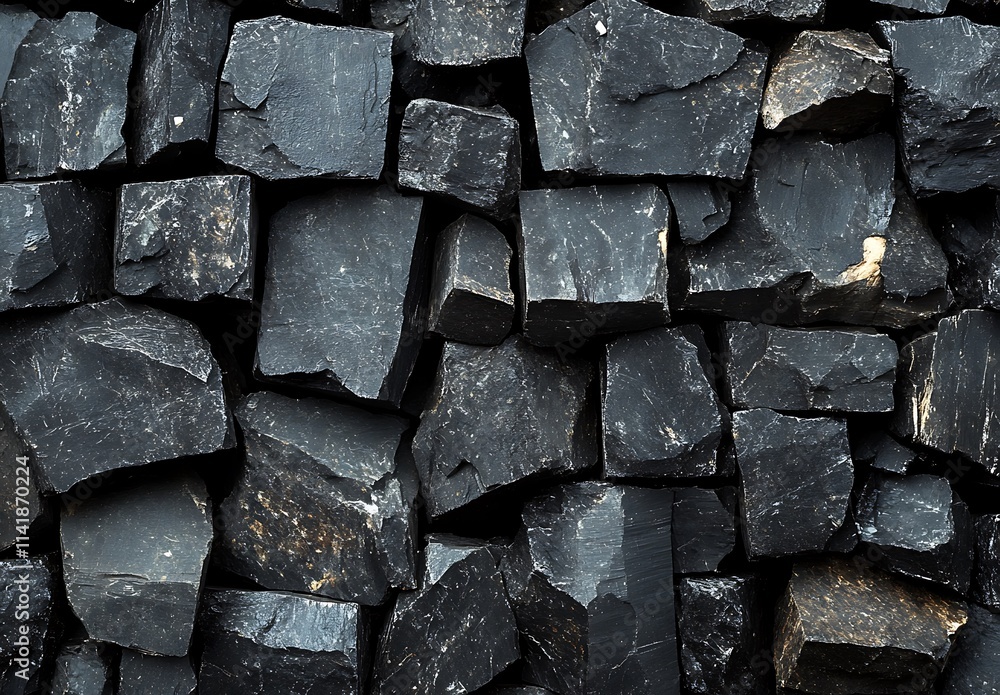 Dark Grey Irregularly Shaped Stone Blocks Texture Dark Grey Irregularly Shaped Stone Blocks Texture