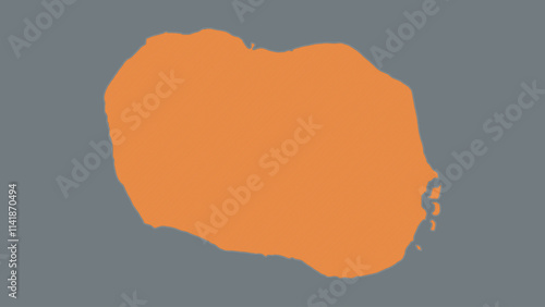 Modern Map of Cook Islands with Interactive Features, Flat design Cook Islands outline map.