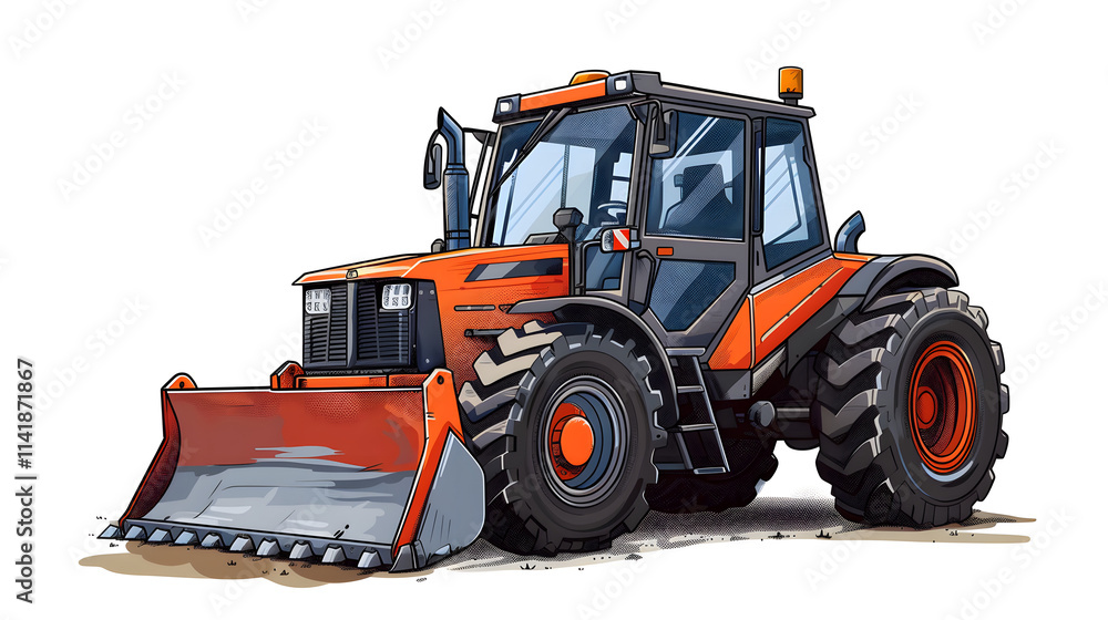 excavator isolated on white excavator isolated on white