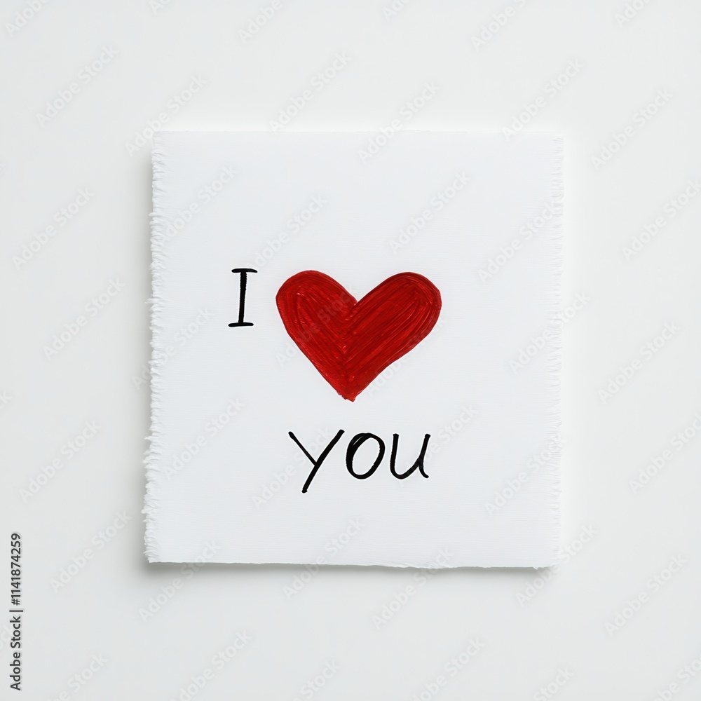 © Natthakan - A heartfelt expression of love on paper. © Natthakan - A heartfelt expression of love on paper.