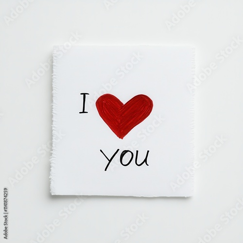 A heartfelt expression of love on paper.