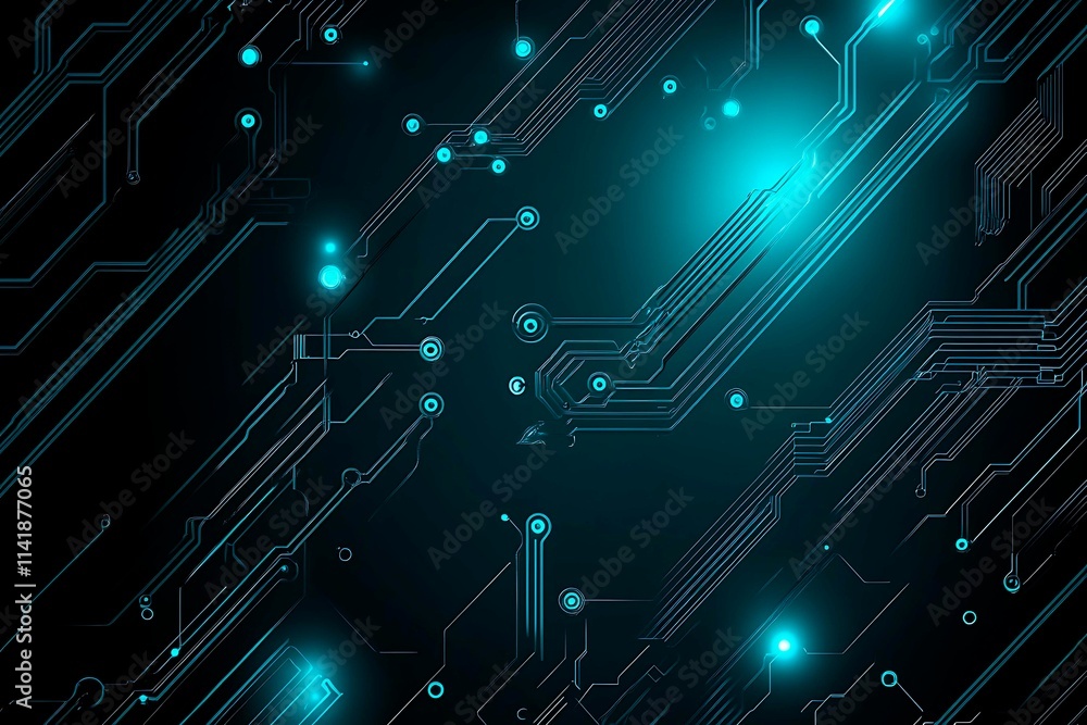 Abstract image of a glowing futuristic circuit board featuring neon blue lines, digital patterns, and intricate technology-inspired details. Abstract image of a glowing futuristic circuit board featuring neon blue lines, digital patterns, and intricate technology-inspired details.