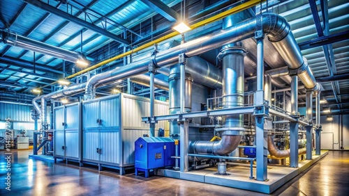 Industrial HVAC: Real-life images highlight superior filtration in expansive facilities, ensuring clean air.