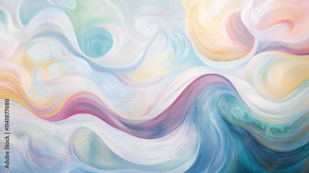 Fototapeta premium Calming Rhythms: Abstract Art for Inner Peace