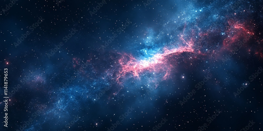 Fototapeta premium Cyber Space Background, Generative AI