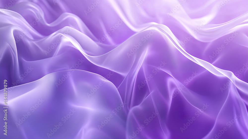 Fluid marbled patterns in pastel purple and lilac tones create serene atmosphere Fluid marbled patterns in pastel purple and lilac tones create serene atmosphere