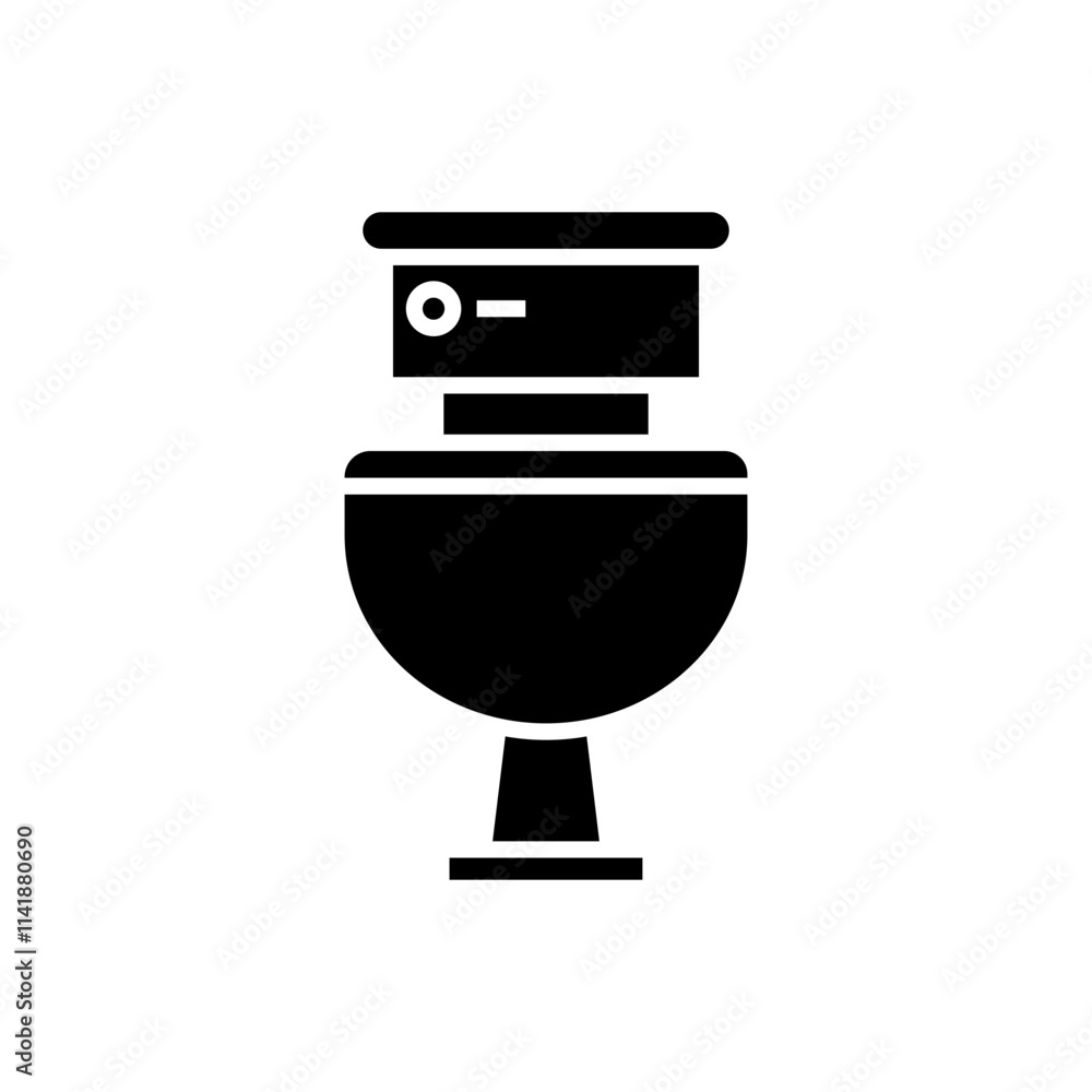 Toilet icon bowl sanitary clean silhouette. Bidet toilet vector flush wc icon Toilet icon bowl sanitary clean silhouette. Bidet toilet vector flush wc icon