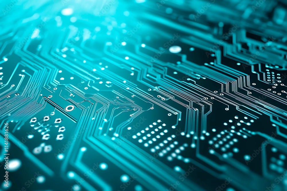 Abstract image of a glowing futuristic circuit board featuring neon blue lines, digital patterns, and intricate technology-inspired details. Abstract image of a glowing futuristic circuit board featuring neon blue lines, digital patterns, and intricate technology-inspired details.