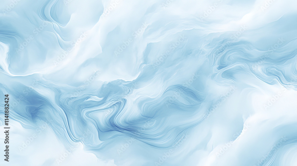 Soft blue marble texture with flowing waves and gentle swirls Soft blue marble texture with flowing waves and gentle swirls