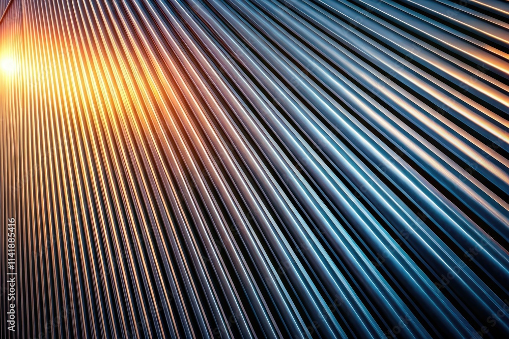 Long exposure captures a panoramic, seamless texture of black corrugated plastic. Perfect backdrop. Long exposure captures a panoramic, seamless texture of black corrugated plastic. Perfect backdrop.