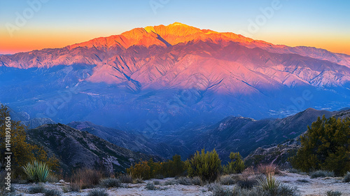 Mountain Peak at Sunset - Scenic Landscape Photography