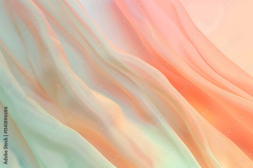 Obraz premium A close up of a pink and white wavy background