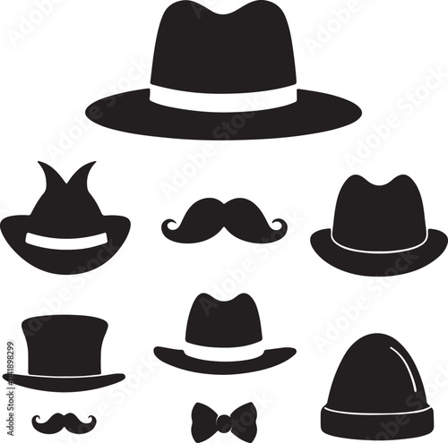 collection of hats