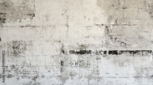 Weathered white brick wall with subtle light gray stains and abstract texture patterns, showcasing a rustic background for modern room interiors