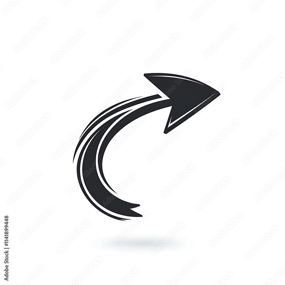 Alternating arrow icon on white background Alternating arrow icon on white background
