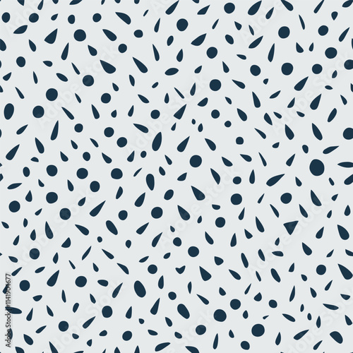 seamless pattern with dots white background