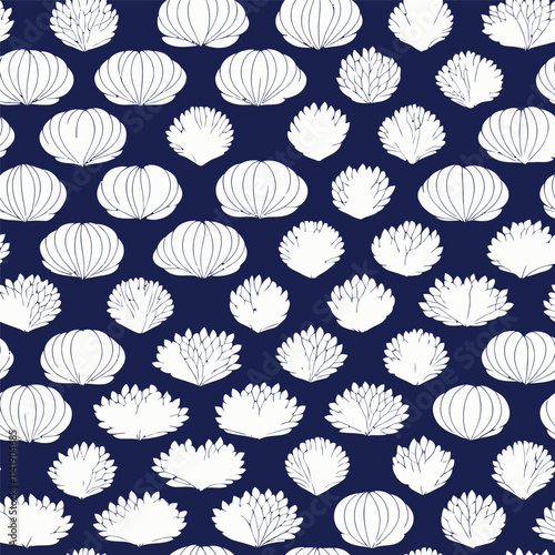 seamless pattern background with flora