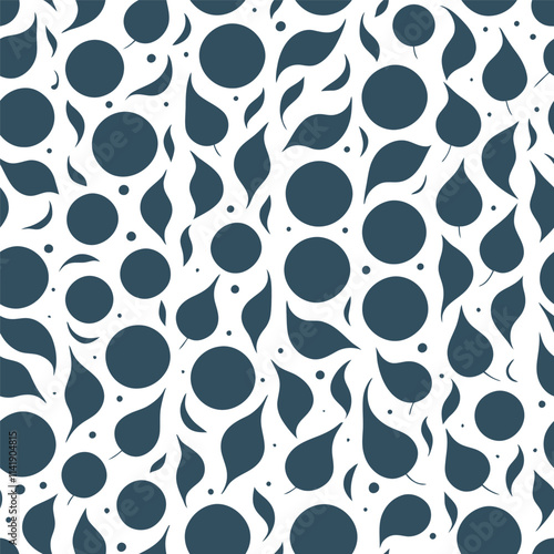 seamless pattern with circles, white background