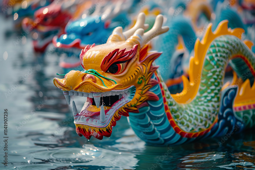 Beautiful holiday composition for celebrate chinese dragon boat festival Beautiful holiday composition for celebrate chinese dragon boat festival