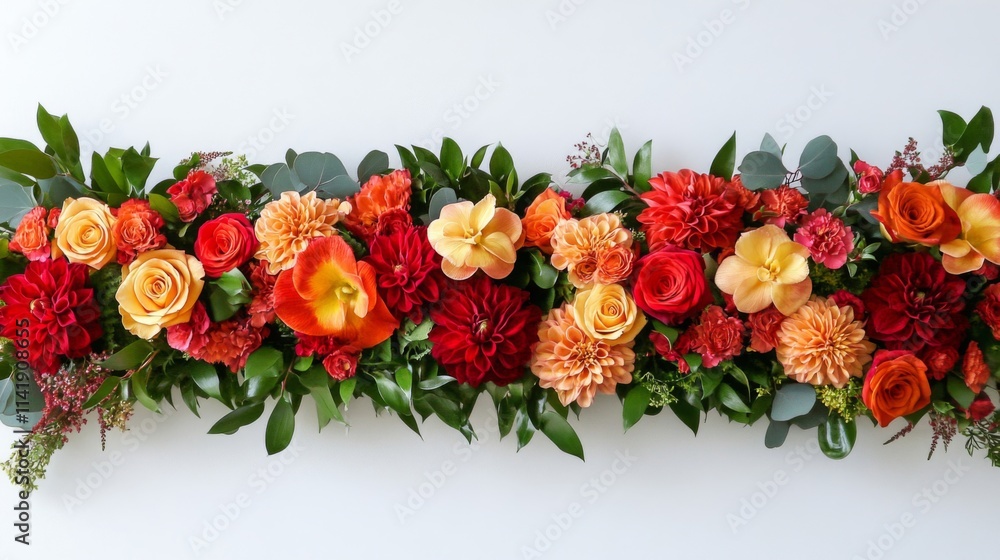 Vibrant Autumnal Floral Arrangement Centerpiece Vibrant Autumnal Floral Arrangement Centerpiece