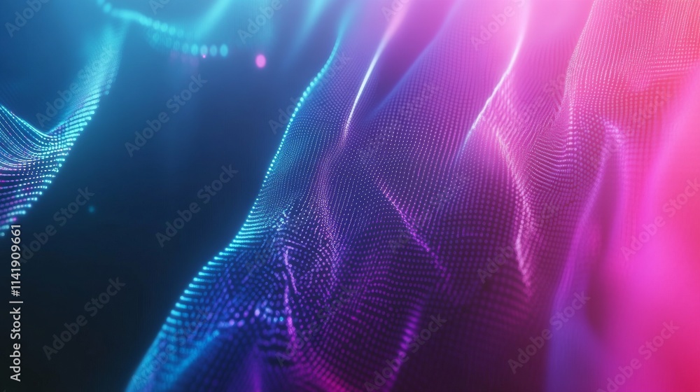 Fototapeta premium A futuristic and visually striking background representing artificial intelligence and quantum computing, featuring glowing neural networks, abstract geometric patterns, and quantum-inspired elements