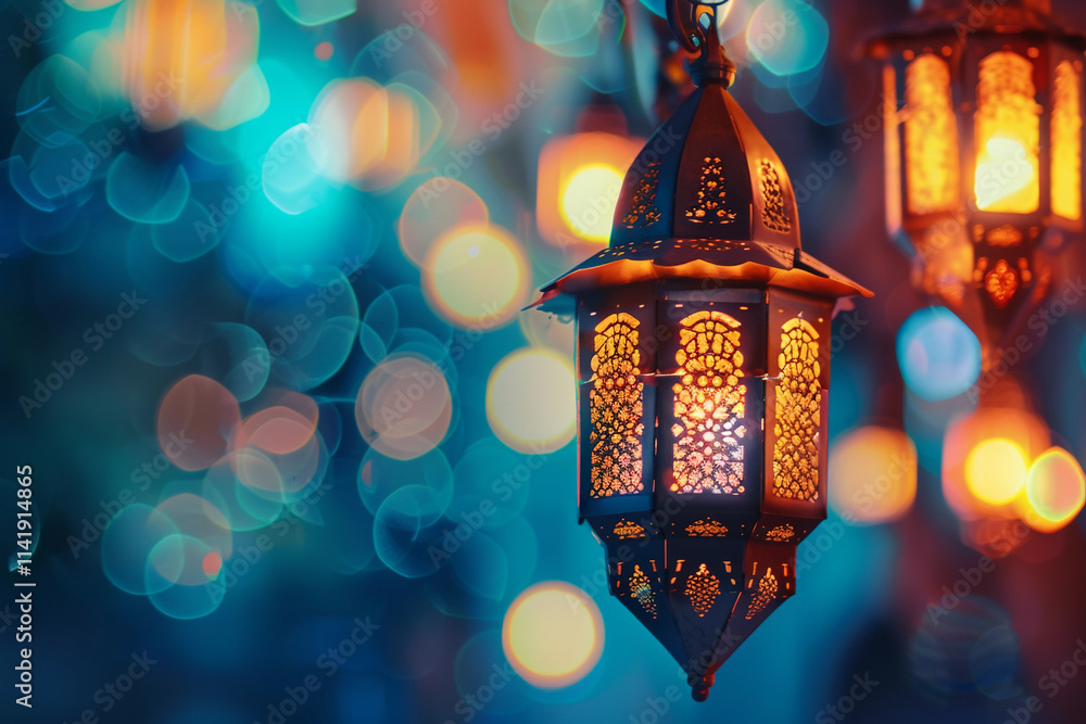 Beautiful greeting card with holiday composition for celebrate Ramadan Beautiful greeting card with holiday composition for celebrate Ramadan