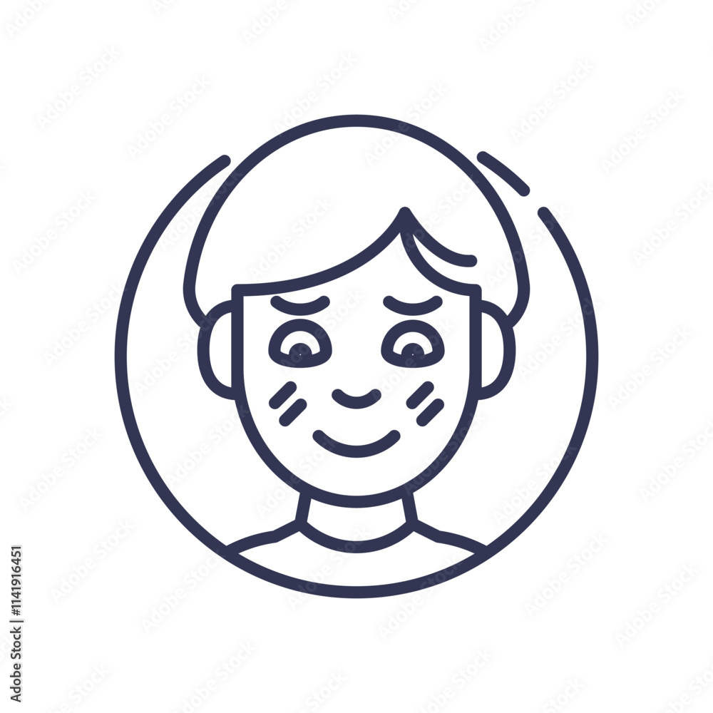 Illustration of a blushing face with shy expression, symbolizing embarrassment. Illustration of a blushing face with shy expression, symbolizing embarrassment.