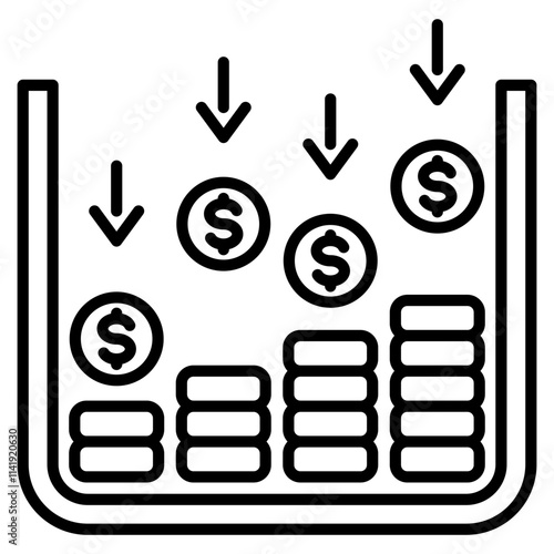 accumulation single icon