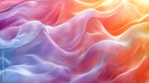 Colorful abstract fabric wave patterns