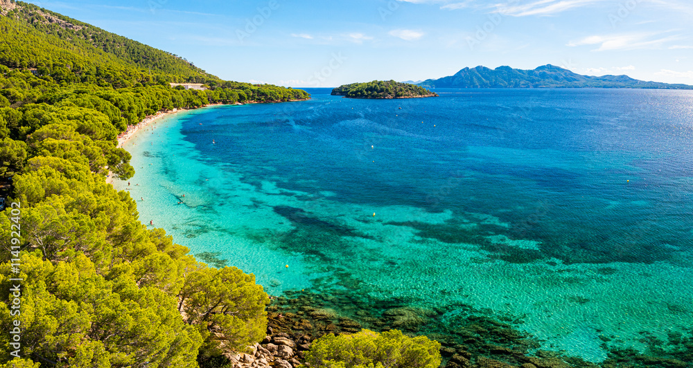 Fototapeta premium Platja de Formentor, Mallorca, Spain