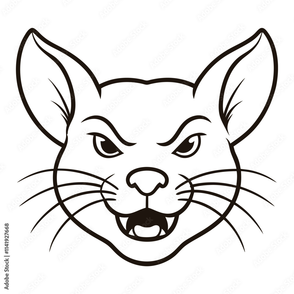 Obraz premium animal head logo vector file