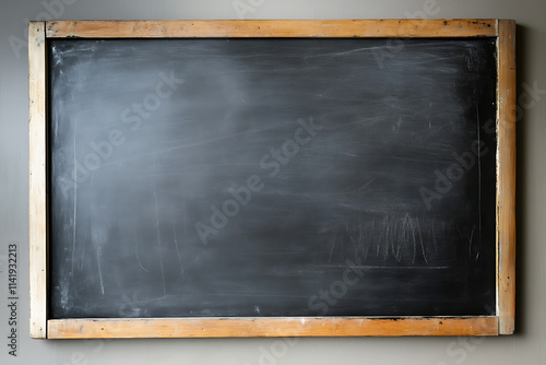 Obraz na płótnie blank blackboard with chalk
