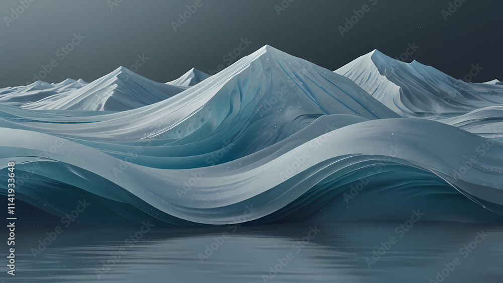 abstract background with a cold wave theme abstract background with a cold wave theme