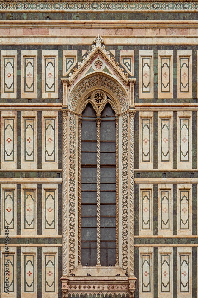 Obraz premium Détail d'une fenêtre de la cathédrale