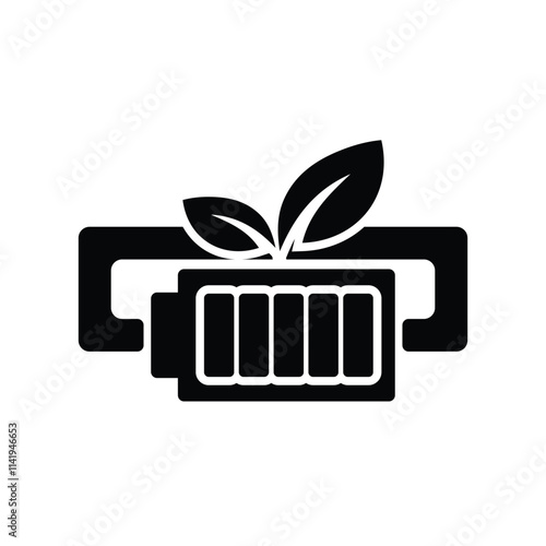 green energy icon. solar energy frame battery. Collection of renewable energy, ecology and green electricity icons. Solid design style. vector design