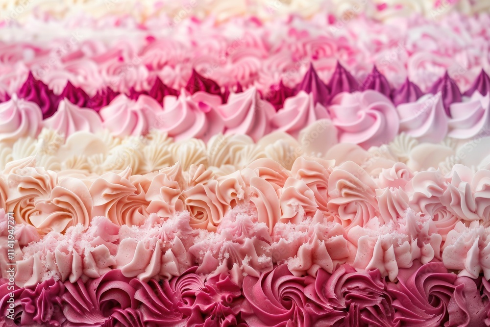 Delicate Pink And Purple Ombre Cake Frosting Design Delicate Pink And Purple Ombre Cake Frosting Design