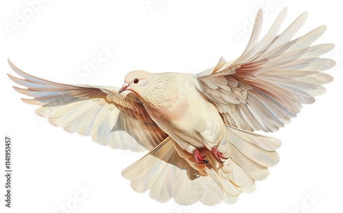 PNG  Graceful dove in flight photo