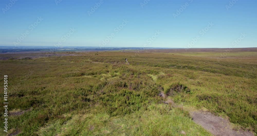 Looking west on Spaunton moor by ana cross by Rosedale abbey Looking west on Spaunton moor by ana cross by Rosedale abbey