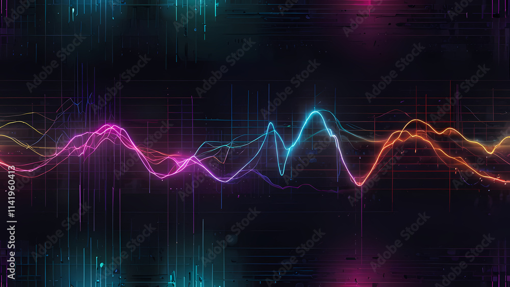 abstract background with a signal wave theme abstract background with a signal wave theme