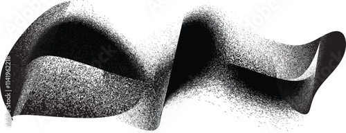 Glitch distressed grungy abstract forms . Blob shape organic. Screen print texture. Template for presentation, banner . Fluid shape .Grunge textured . Liquid vector shapes with distress texture .