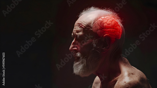 Exploration of the Mind through the Gaze of an Elderly Man photo