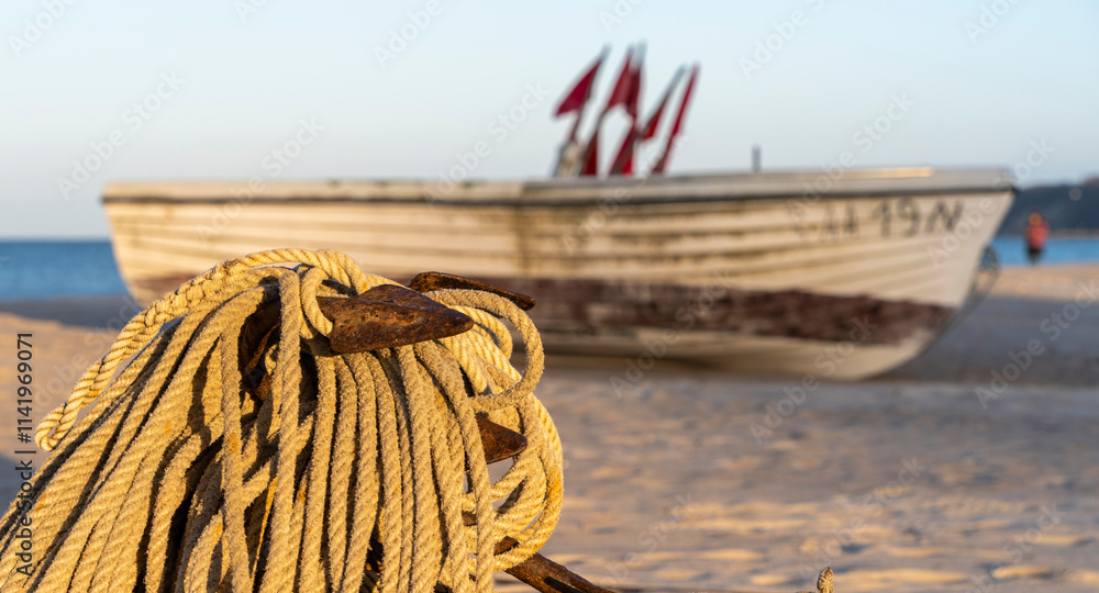 kleine Boote und Kähne, Rügen, Mecklenburg-Vorpommern, Deutschland