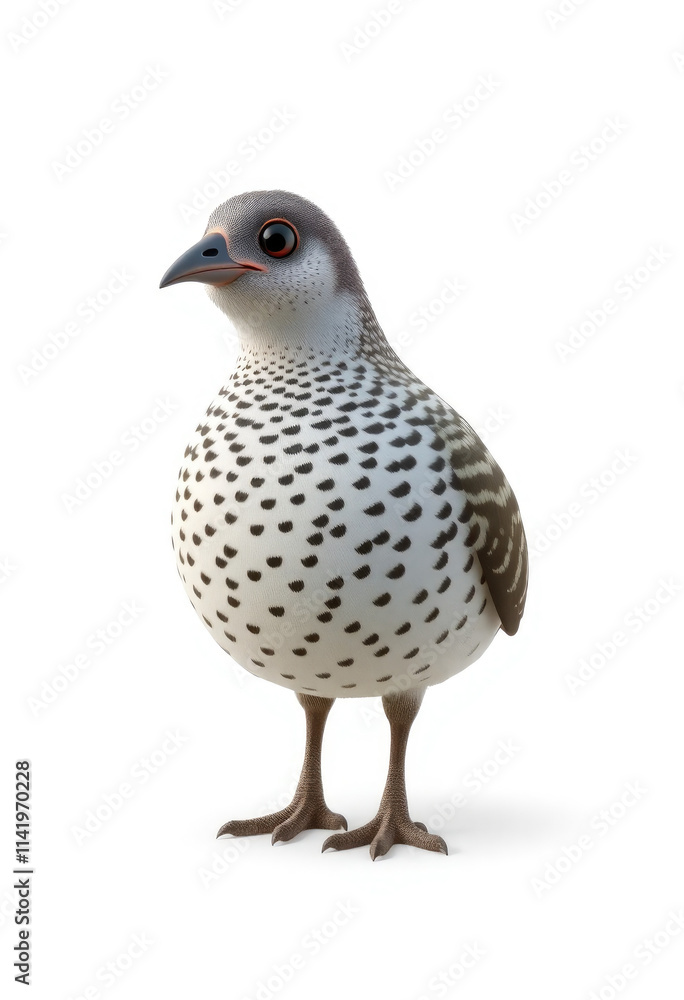 3D Chibi Greater Sage-Grouse Flashcards Clipart. Suitable for animal flashcard, alphabet flashcards, Montessori Flashcards. Isolated on white background 3D Chibi Greater Sage-Grouse Flashcards Clipart. Suitable for animal flashcard, alphabet flashcards, Montessori Flashcards. Isolated on white background